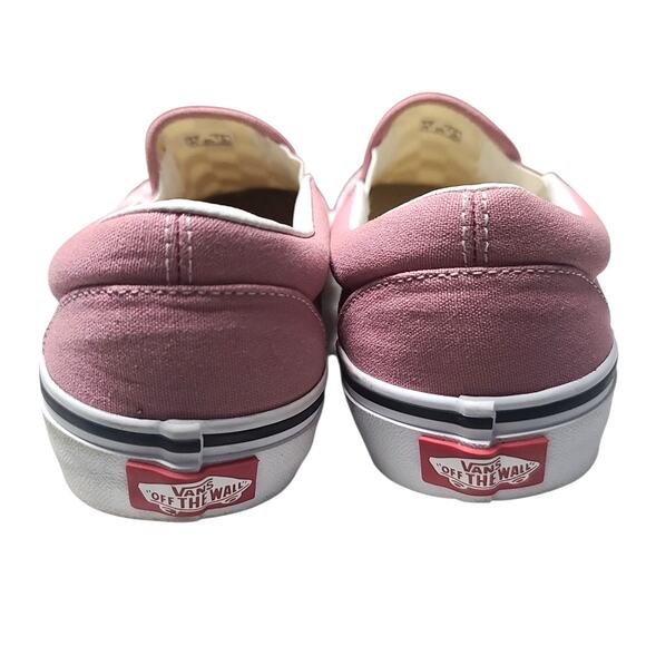 Vans Classic Slip-On Checkerboard Pink White Women's 9 - Picture 7 of 9